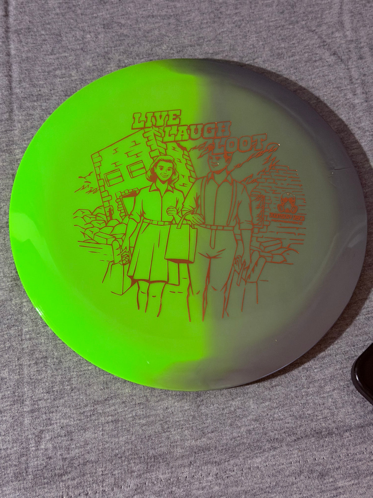Doomsday Discs Retina Propaganda-Yellow/Gray-CopperStamp 175 #01