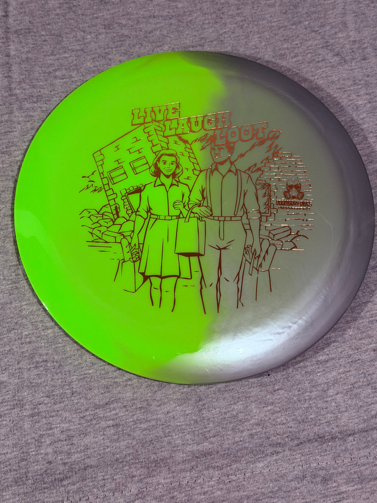 Doomsday Discs Retina Propaganda-Yellow/Gray-CopperStamp 175 #02