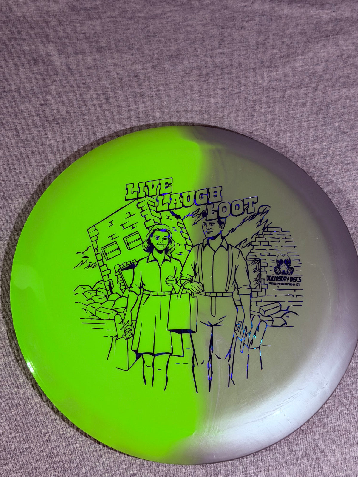 Doomsday Discs Retina Propaganda-Yellow/Gray-BlueStamp 175 #05