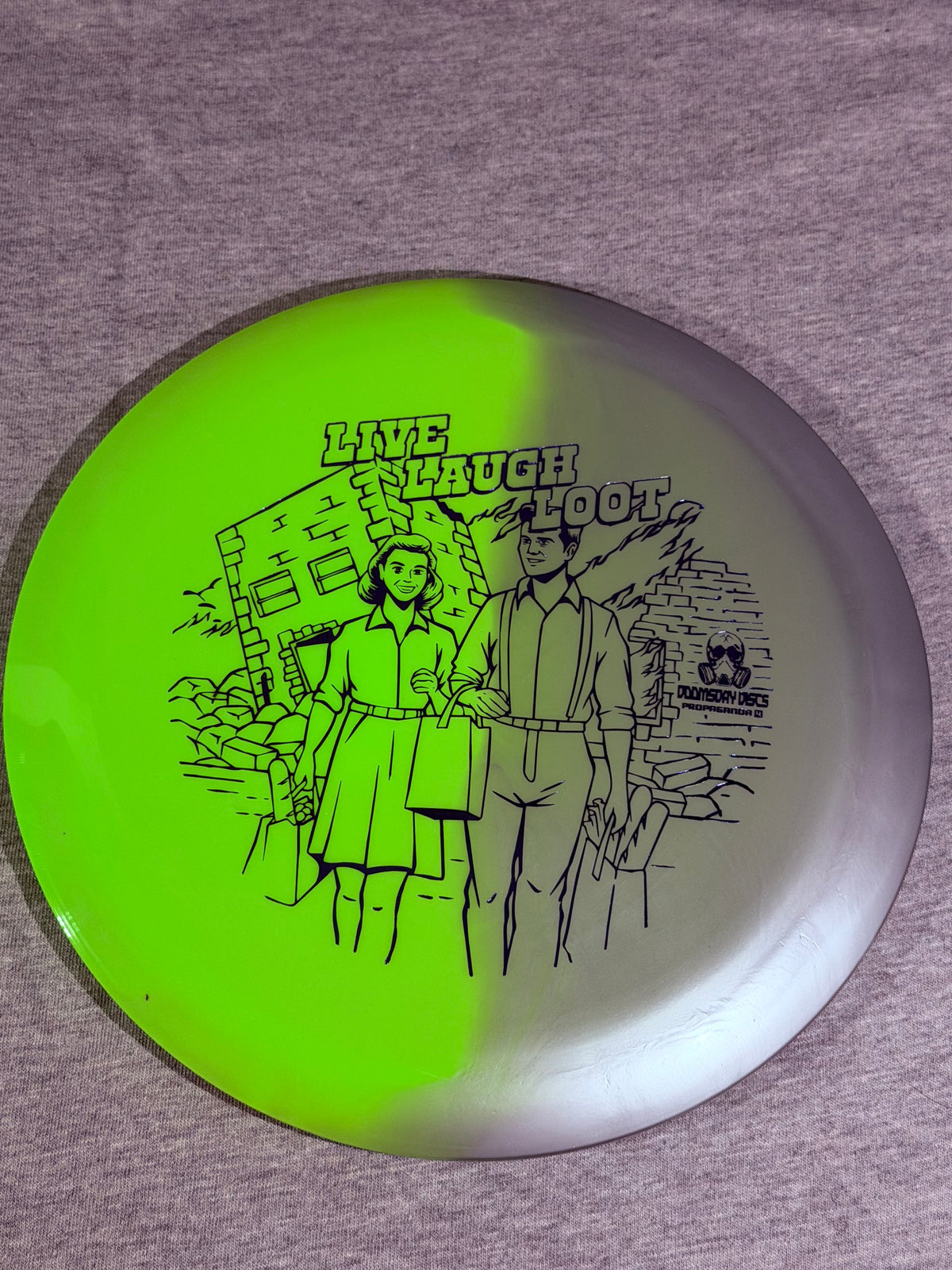 Doomsday Discs Retina Propaganda-Yellow/Gray-BlueStamp 175 #07