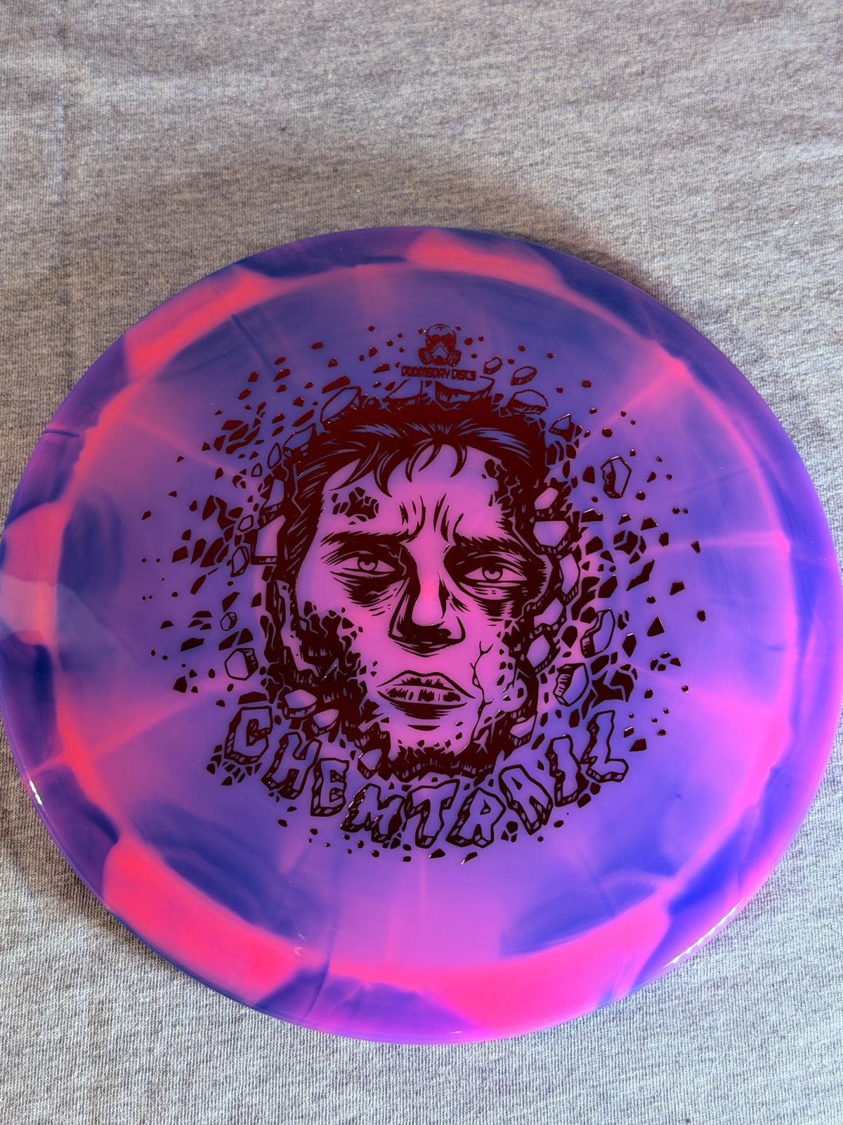 Doomsday Discs Retina Chemtrail- Pink/Blue-Copper Face 175 #09