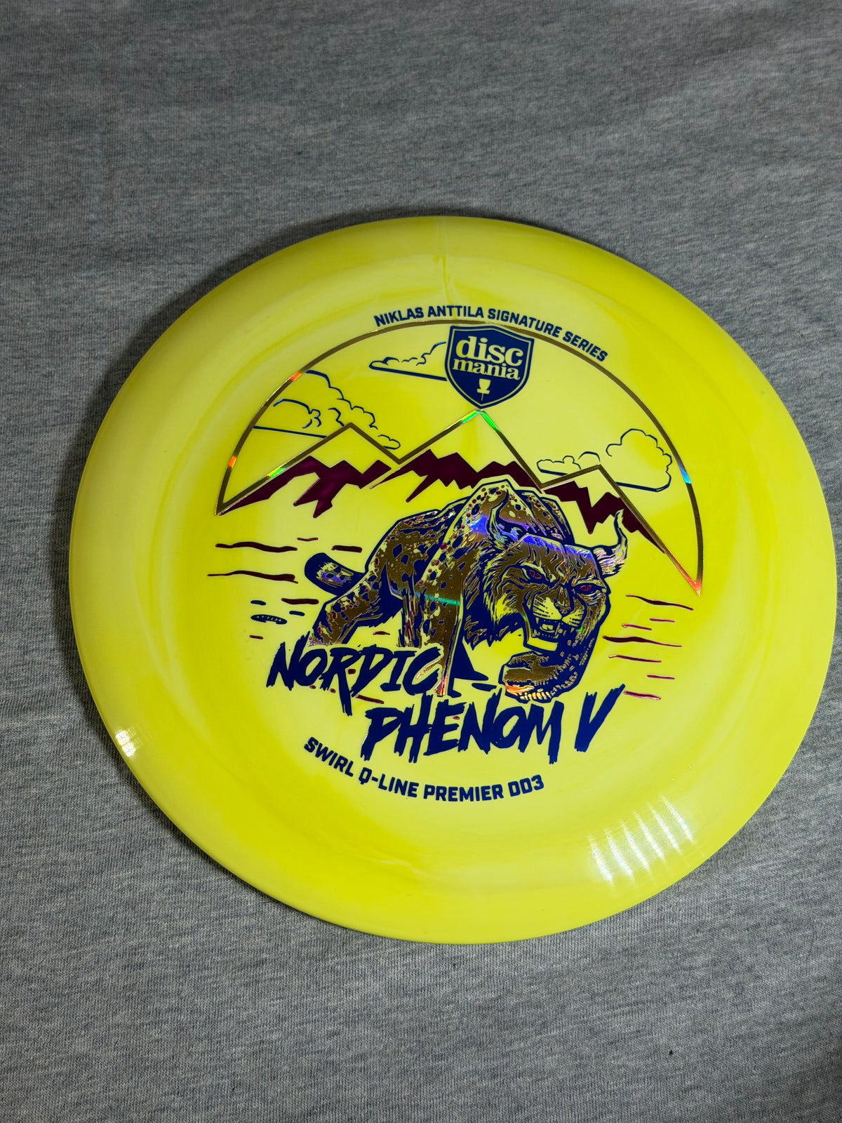 Discmania Swirly Q-Line Nordic Phenom V - DD3 Yellow 174 #02