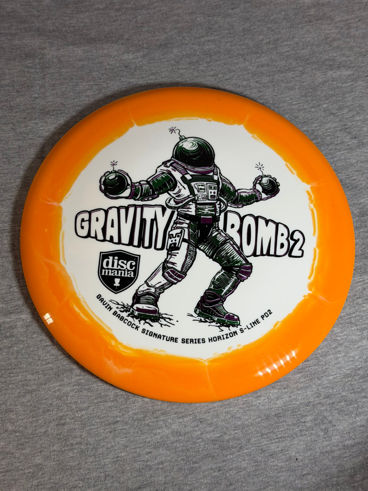 Discmania Horizon S-Line PD 2- Gravity Bomb2 White/Orange 175 #01