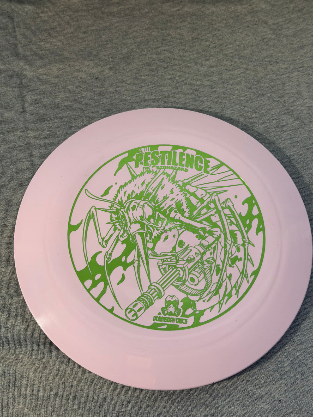 Doomsday Discs Biohazard Pestilence-Pink-Green Stamp 175 #01