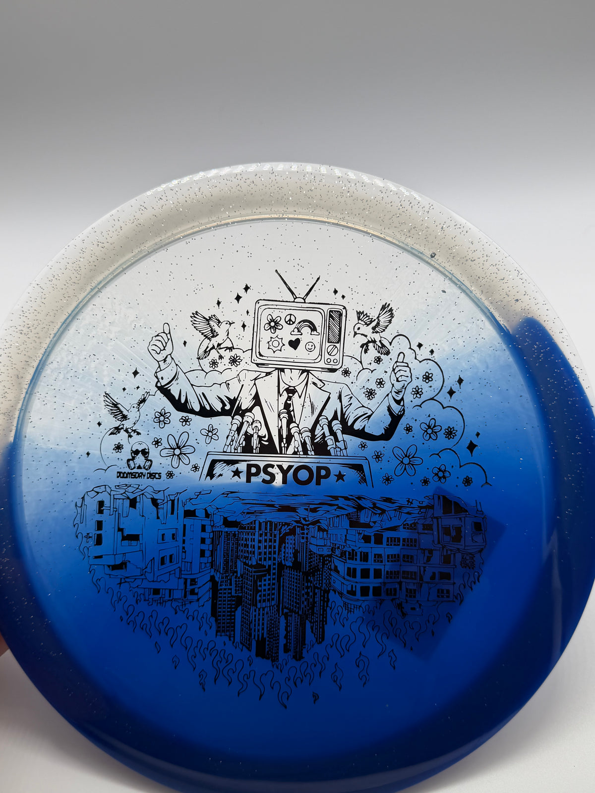 Doomsday Discs-Retina-Psyop-Blue/Clear-175-01