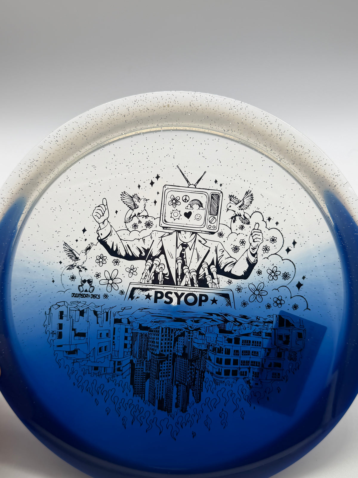 Doomsday Discs-Retina-Psyop-Blue/Clear-175-03
