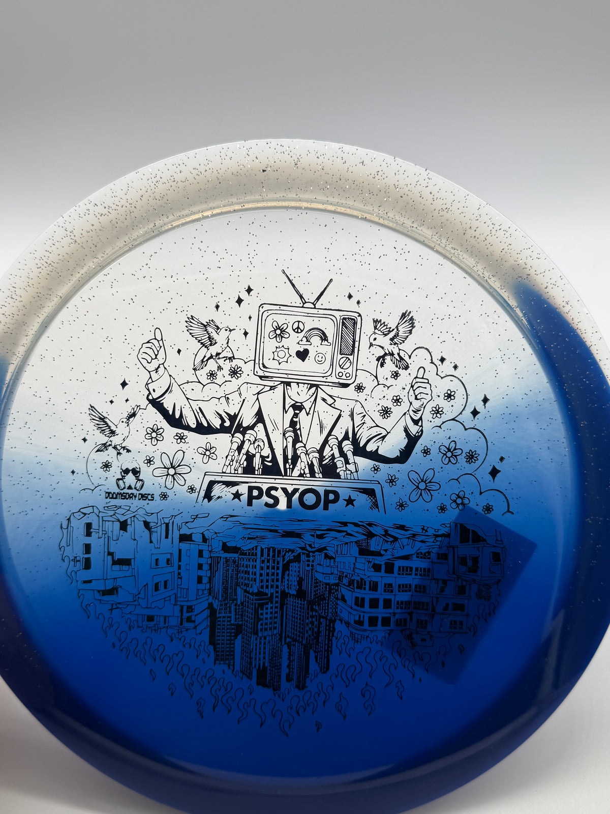Doomsday Discs-Retina-Psyop-Blue/Clear-175-04