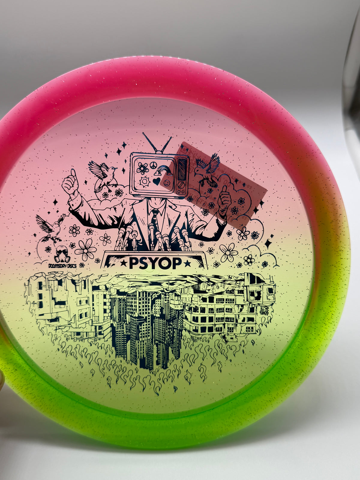 Doomsday Discs-Retina-Psyop-Pink/Green-175-02