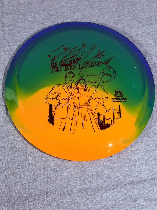 Doomsday Discs Retina Propaganda-Blue/Yellow/Green-CopperStamp 175 #03
