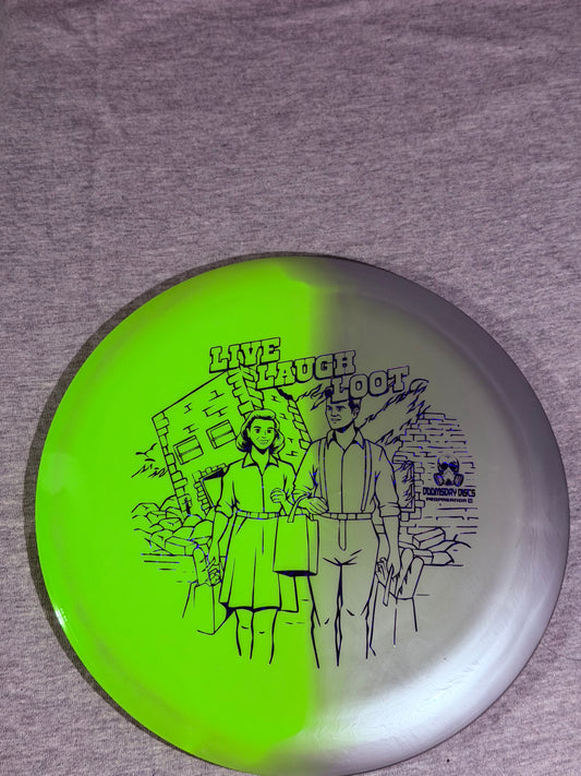 Doomsday Discs Retina Propaganda-Yellow/Gray-PurpleStamp 175 #04