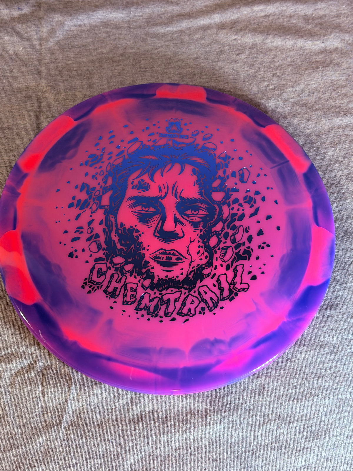 Doomsday Discs Retina Chemtrail- Pink/Blue-Blue Face 173 #01