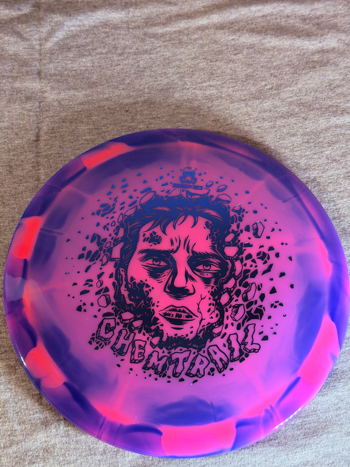 Doomsday Discs Retina Chemtrail- Pink/Blue-Blue Face 173 #02