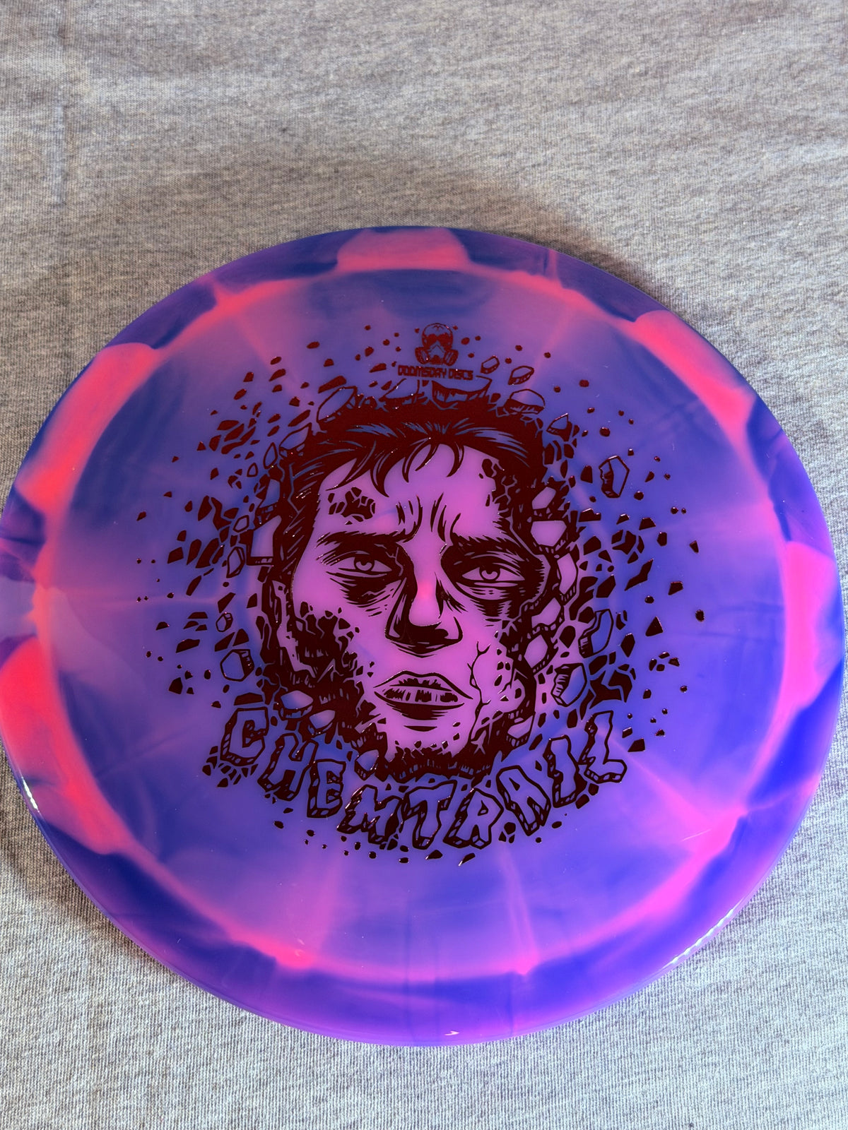 Doomsday Discs Retina Chemtrail- Pink/Blue-Copper Face 175 #08