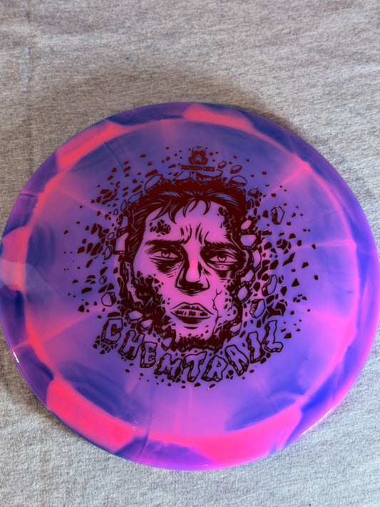 Doomsday Discs Retina Chemtrail- Pink/Blue-Copper Face 175 #09