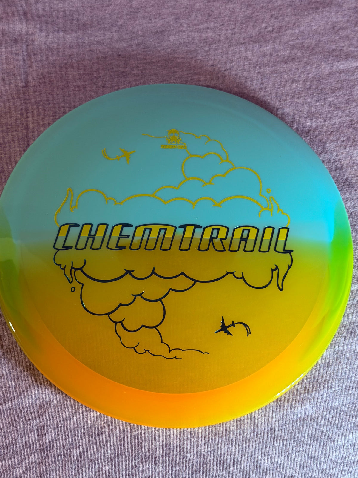 Doomsday Discs Retina Chemtrail-Teal/Yellow-BlueStamp 175 #02