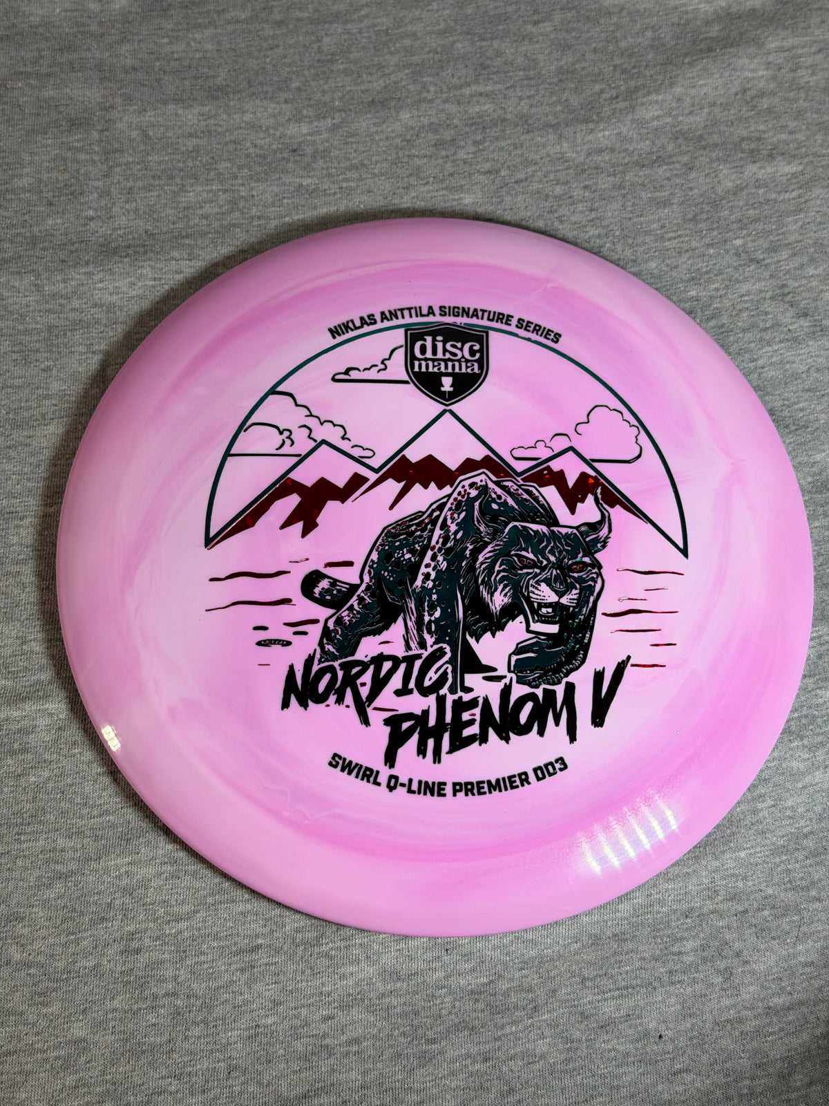 Discmania Swirly Q-Line Nordic Phenom V - DD3  Pink  173 #02