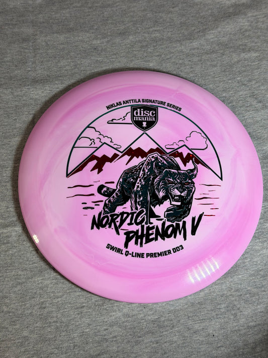 Discmania Swirly Q-Line Nordic Phenom V - DD3  Pink  173 #02