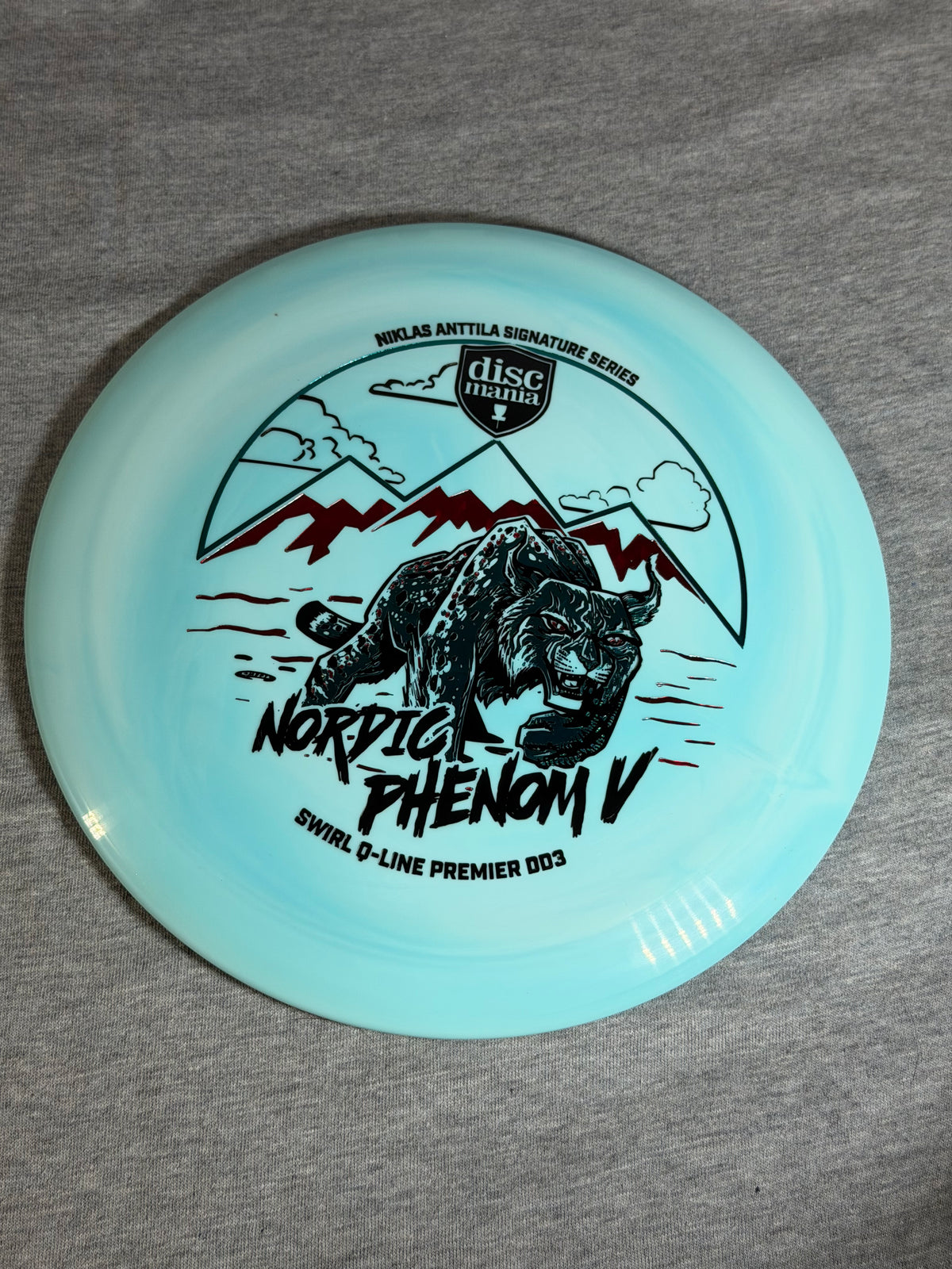 Discmania Swirly Q-Line Nordic Phenom V - DD3  Blue 173 #02