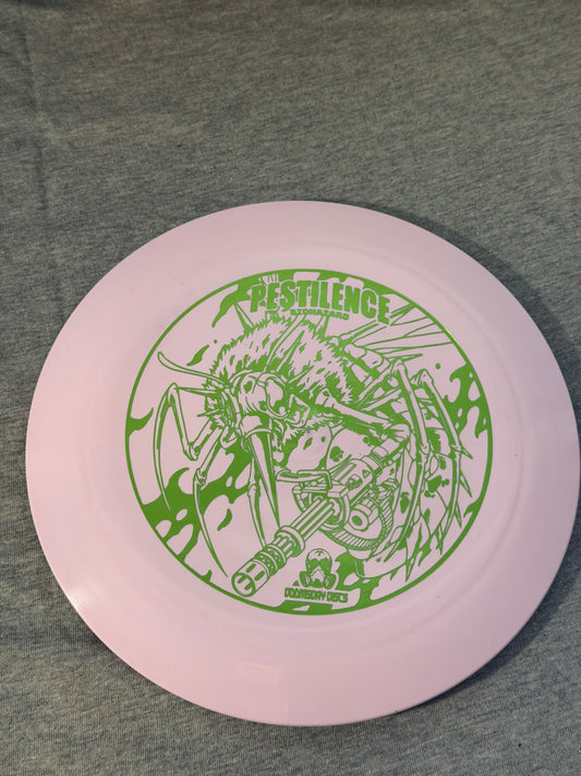 Doomsday Discs Biohazard Pestilence-Pink-Green Stamp 175 #01