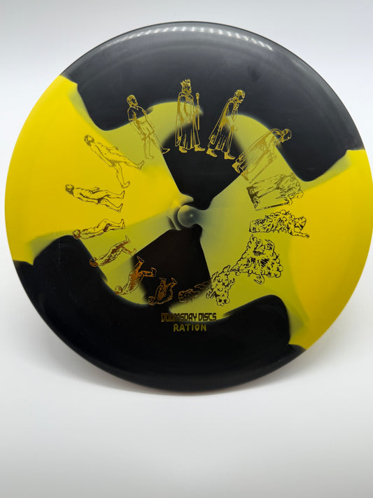Doomsday Discs-Ration-Chemtrail- Yellow/Black GoldStamp-173-01