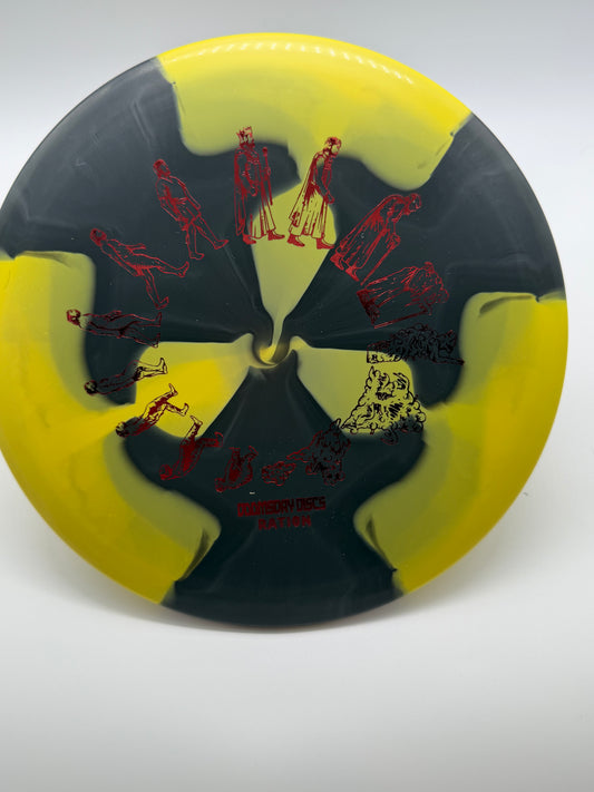 Doomsday Discs-Ration-Chemtrail- Yellow/Black RedStamp-174-03