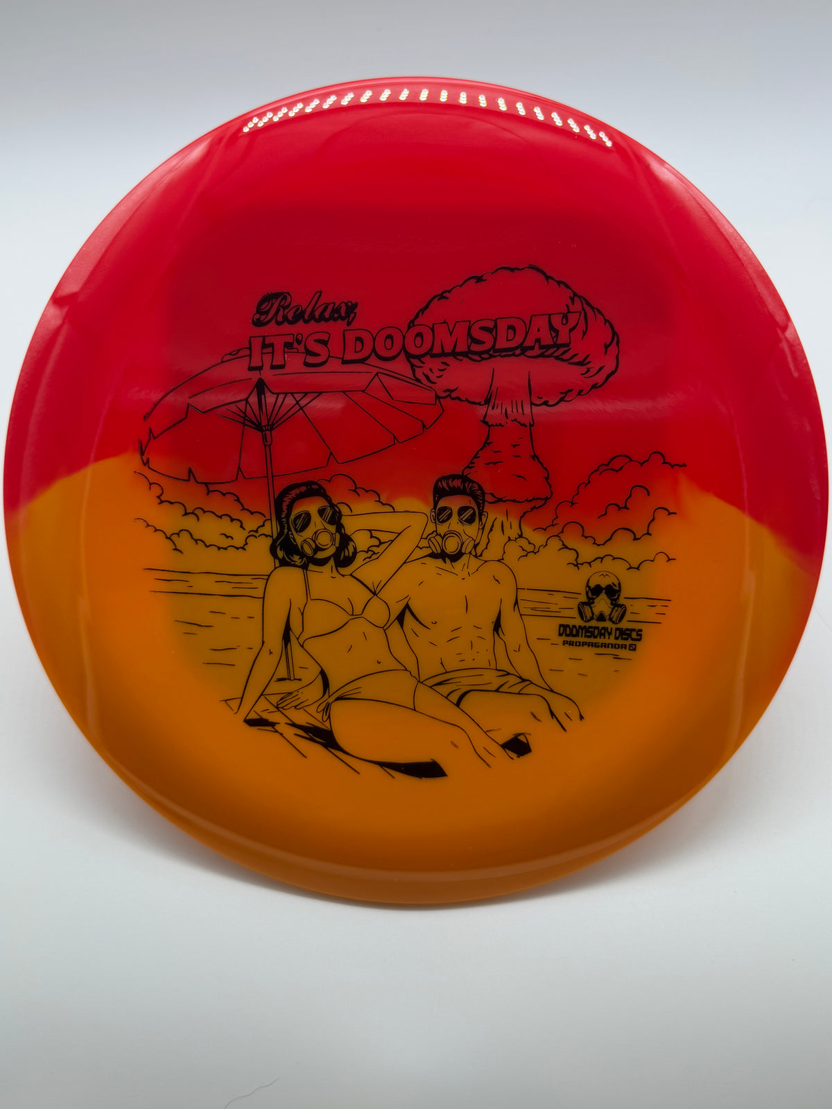 Doomsday Discs-Retina-Propaganda-Red/Orange BlackStamp-175-02