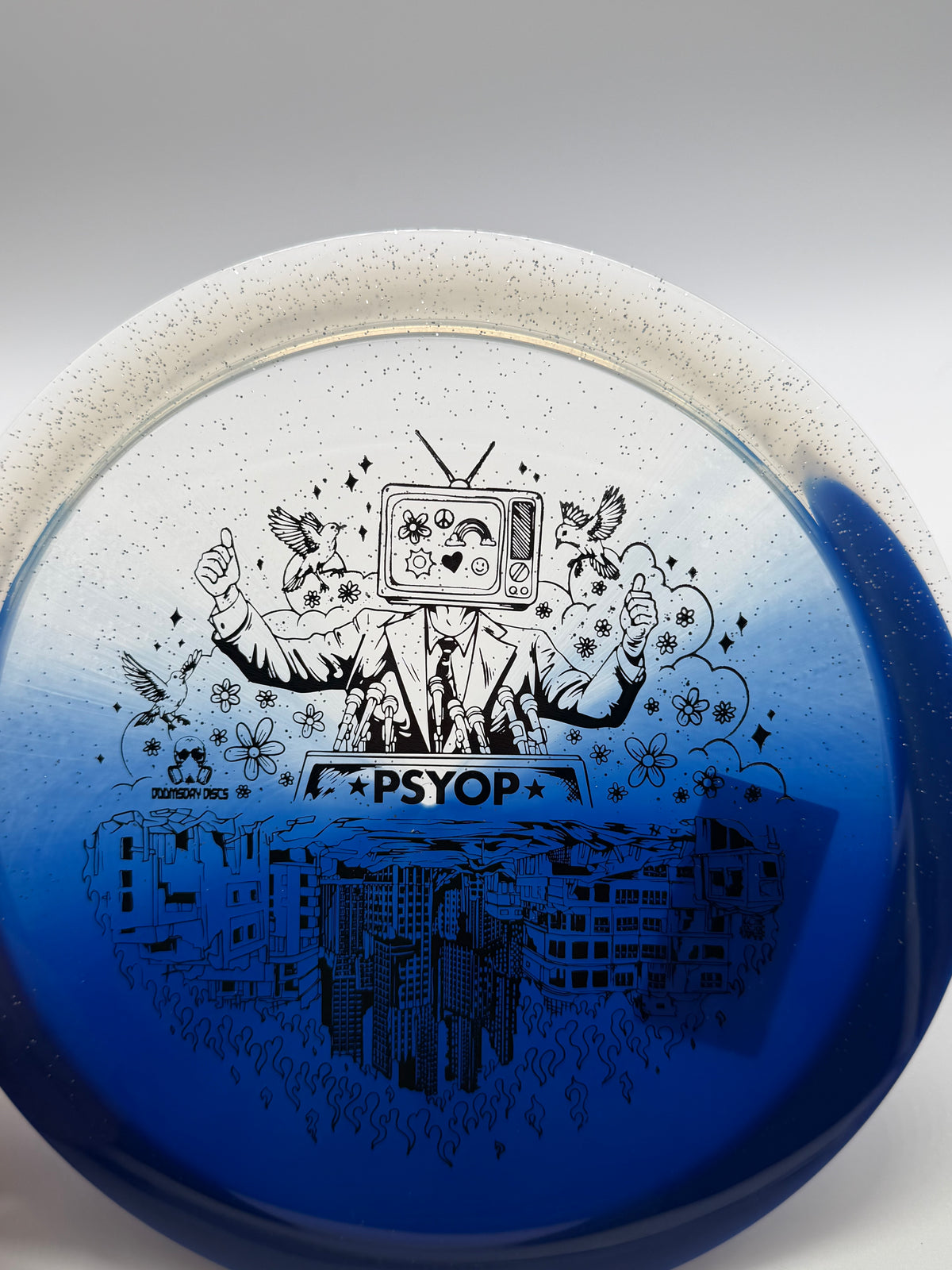 Doomsday Discs-Retina-Psyop-Blue/Clear-175-02