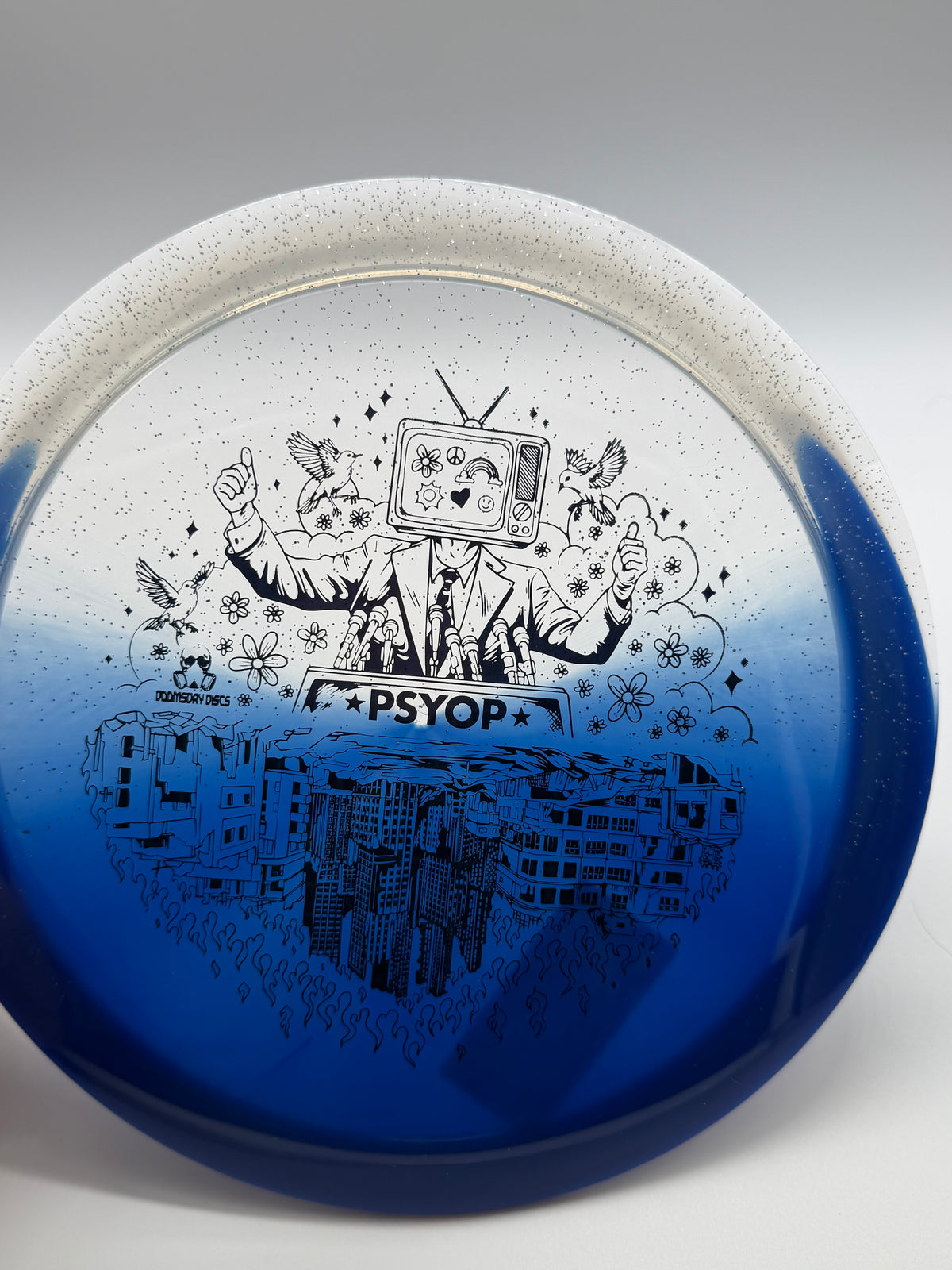 Doomsday Discs-Retina-Psyop-Blue/Clear-175-05