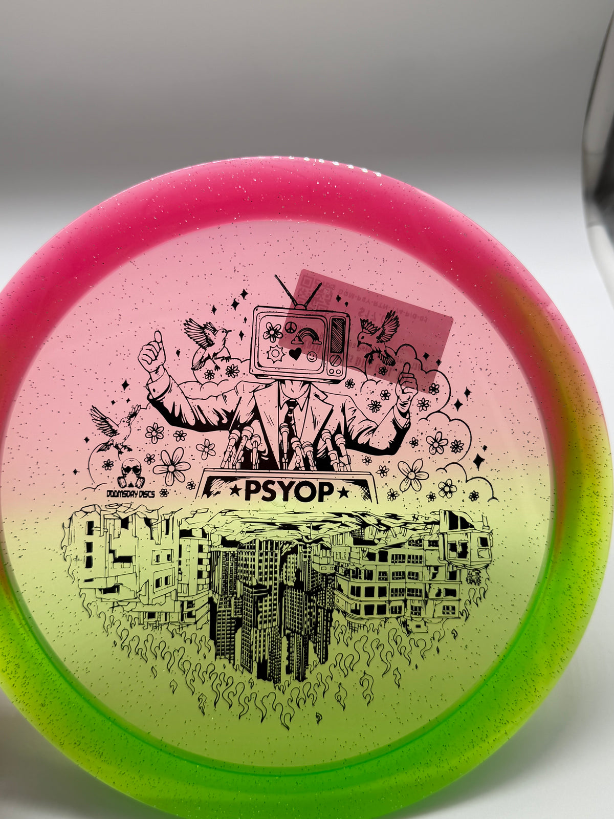 Doomsday Discs-Retina-Psyop-Pink/Green-174-01