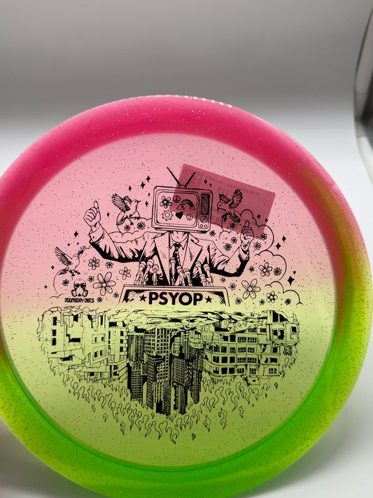 Doomsday Discs-Retina-Psyop-Pink/Green-174-01