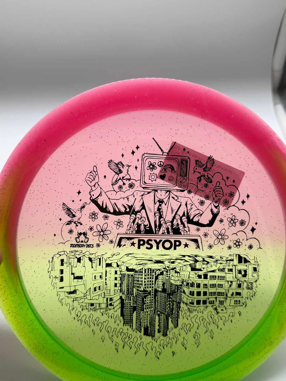 Doomsday Discs-Retina-Psyop-Pink/Green-175-03