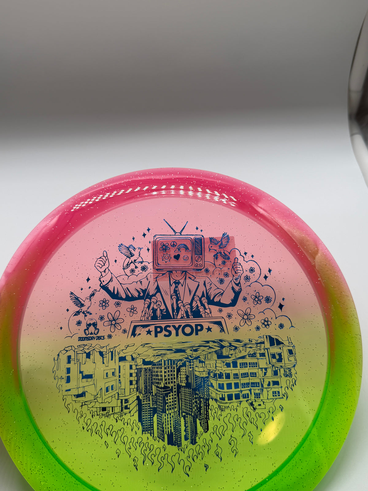 Doomsday Discs-Retina-Psyop-Pink/Green-175-04