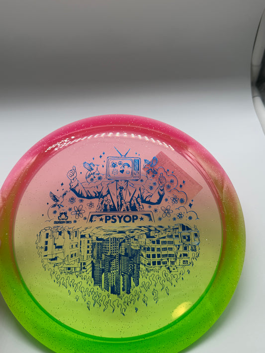 Doomsday Discs-Retina-Psyop-Pink/Green-175-05