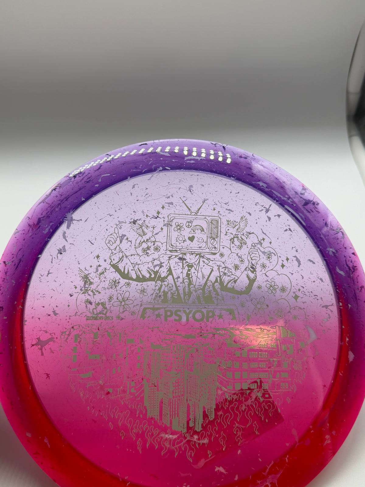 Doomsday Discs-Retina-Psyop-Red/Purple-175-02