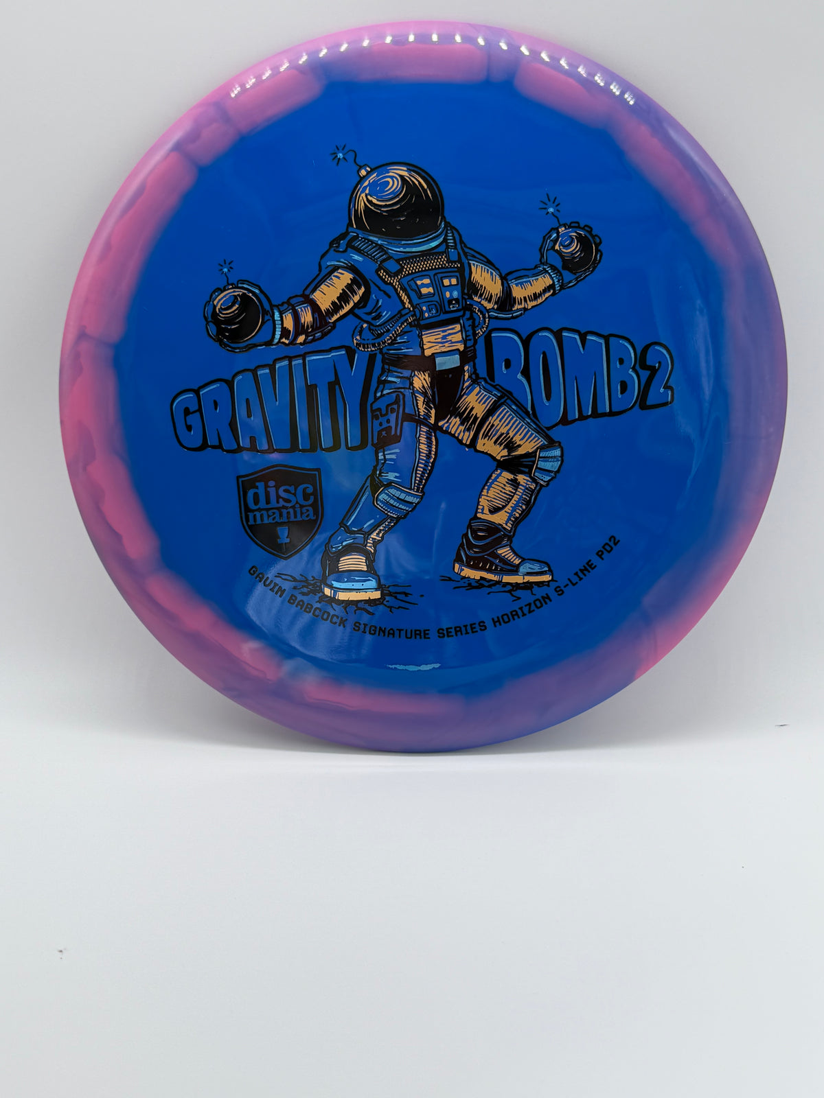 Discmania Horizon S Line PD 2  Gravity Bomb2 Blue/Purple Tri Foil 174 10